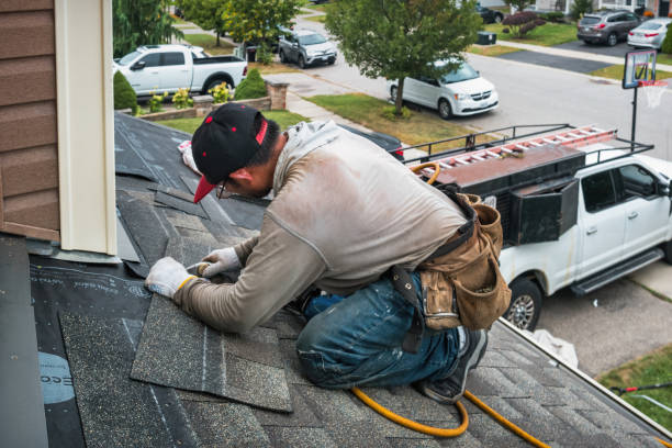 Professional Roofing technician working in Shafer, MN
